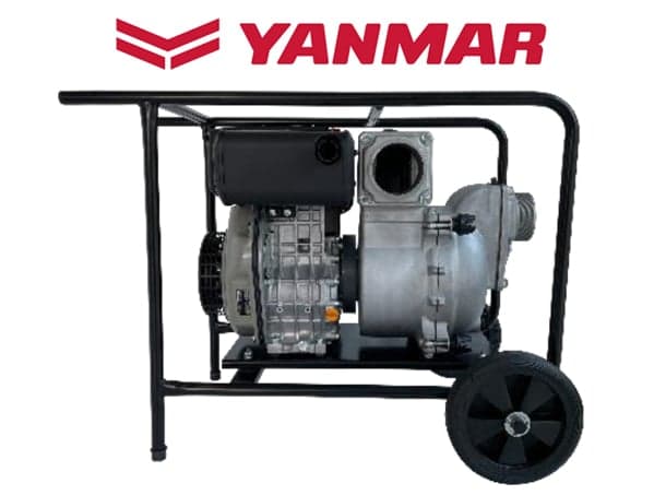 YANMAR 4 Inch Diesel Trash Pump - VPYTP100 - Side View 2